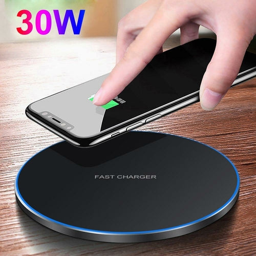 "Dragon W9 30W Fast Wireless Charging Pad"