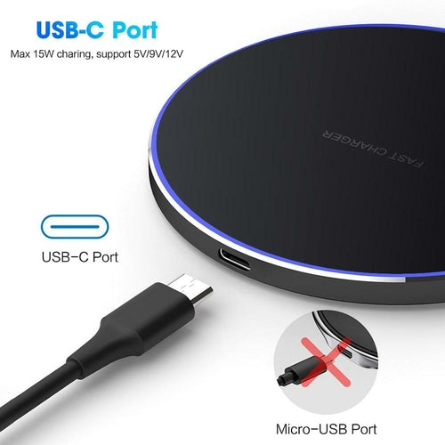"Dragon W9 30W Fast Wireless Charging Pad"